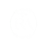 شعار رووز آرت فلاورز باللون الأبيض