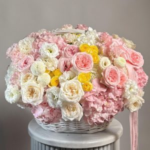 Blush Garden Elegance Basket