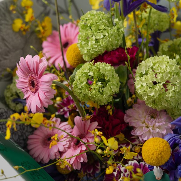 A full view of the Joyful bouquet, showcasing its playful design and vibrant color palette.