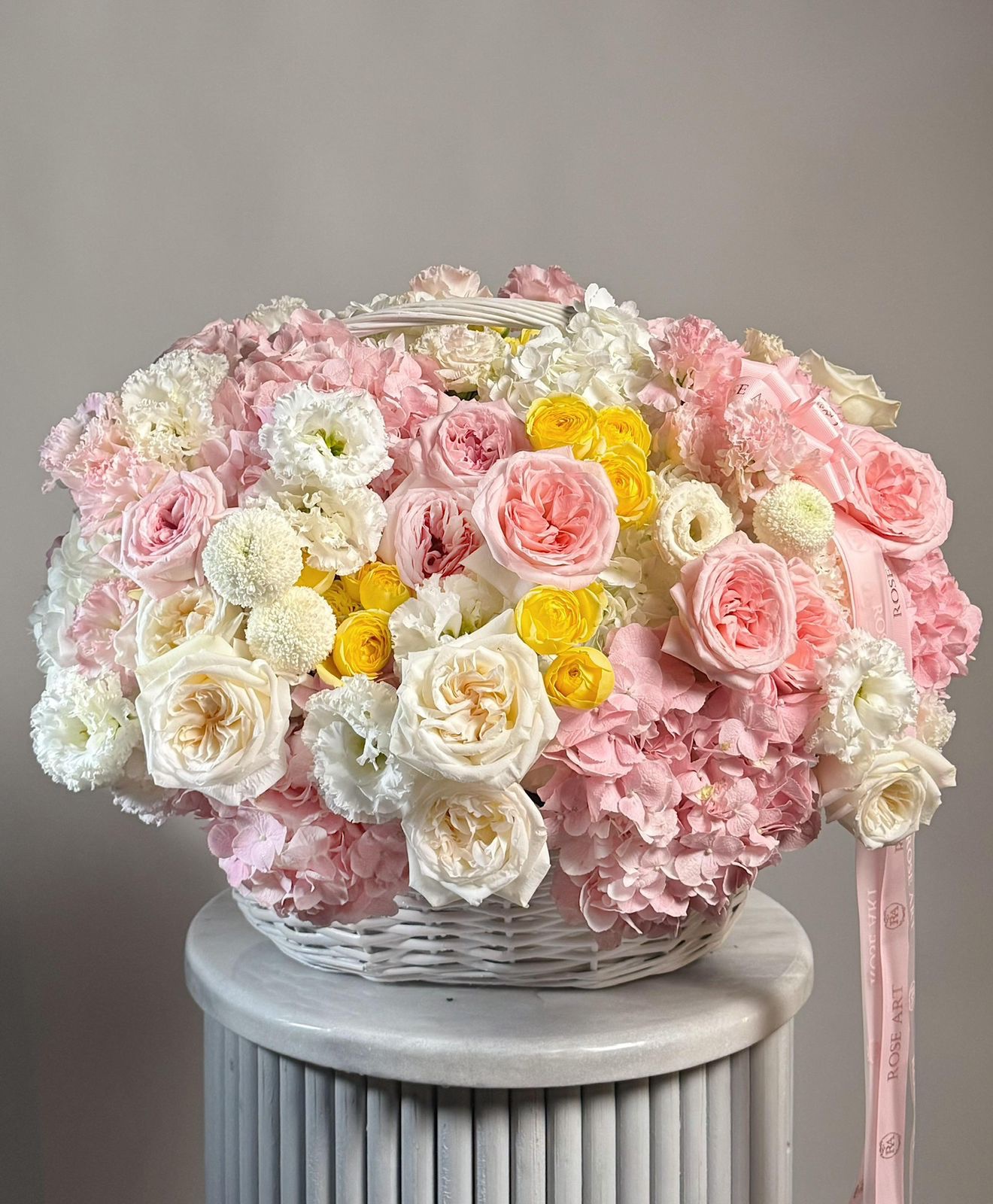 Blush Garden Elegance Basket